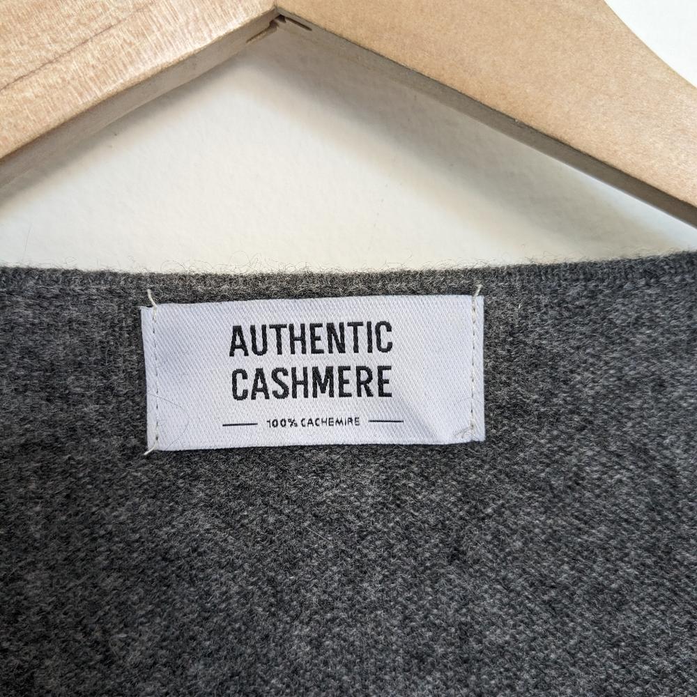 Authentic 100% Cashmere Gray Sweater